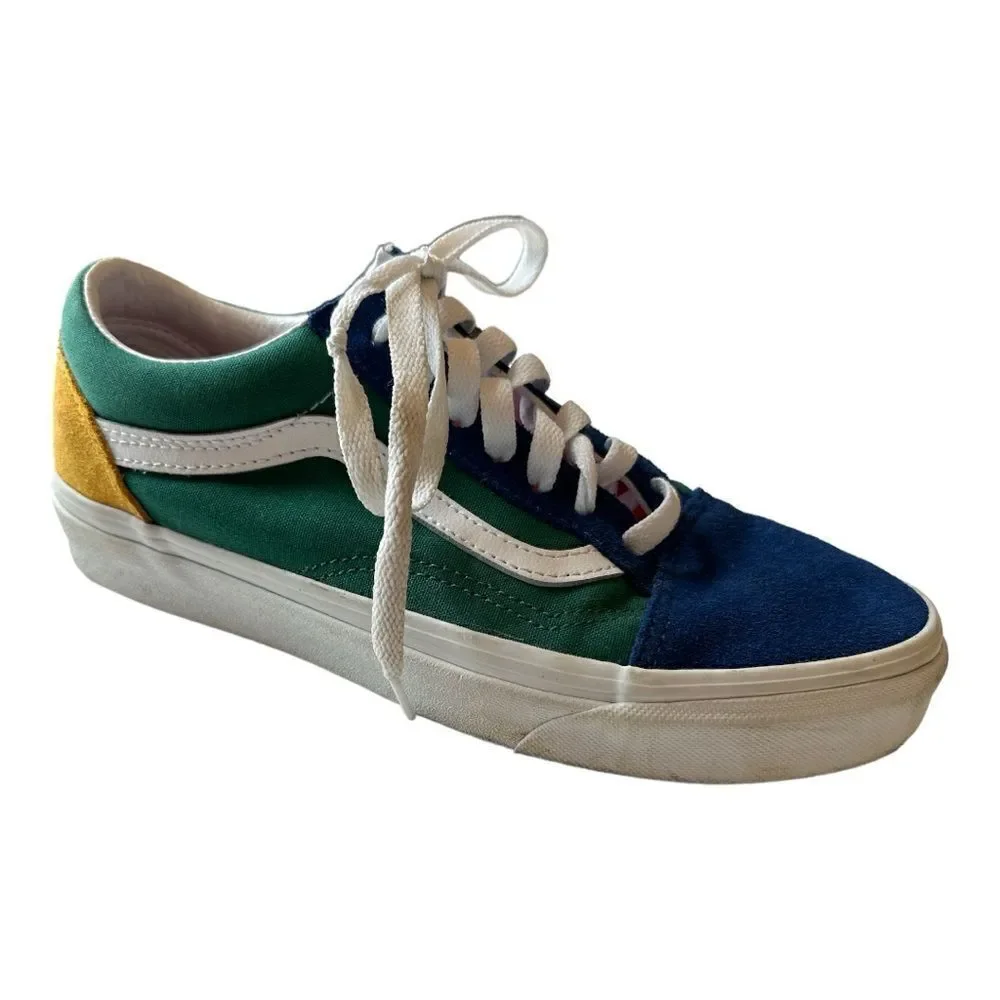 VANS Unisex Yacht Club Old Skool Classic Suede Sneakers Multi-Color Size M5.5/W7